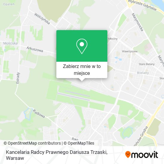 Mapa Kancelaria Radcy Prawnego Dariusza Trzaski