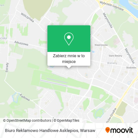 Mapa Biuro Reklamowo Handlowe Asklepios