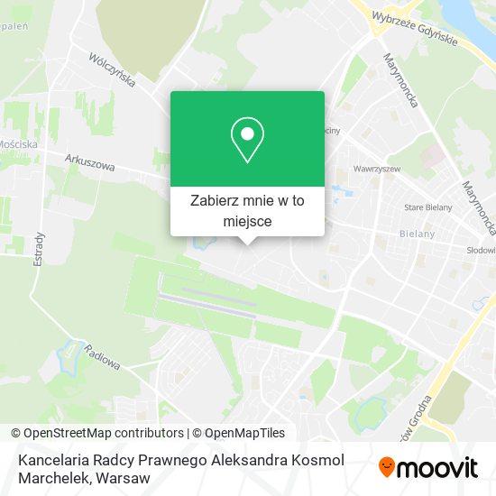 Mapa Kancelaria Radcy Prawnego Aleksandra Kosmol Marchelek