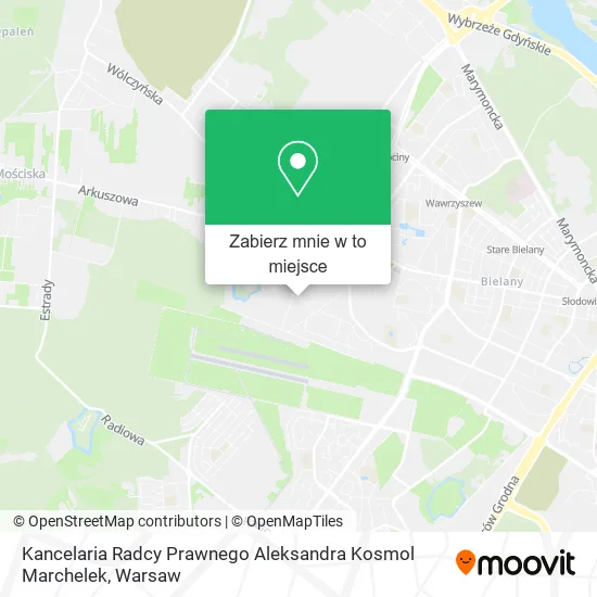 Mapa Kancelaria Radcy Prawnego Aleksandra Kosmol Marchelek