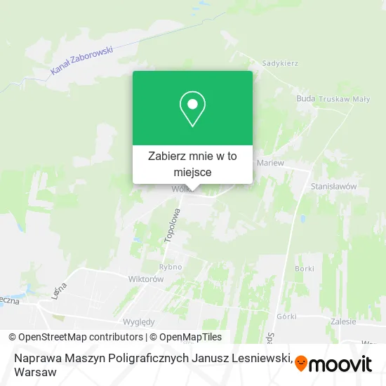 Mapa Naprawa Maszyn Poligraficznych Janusz Lesniewski