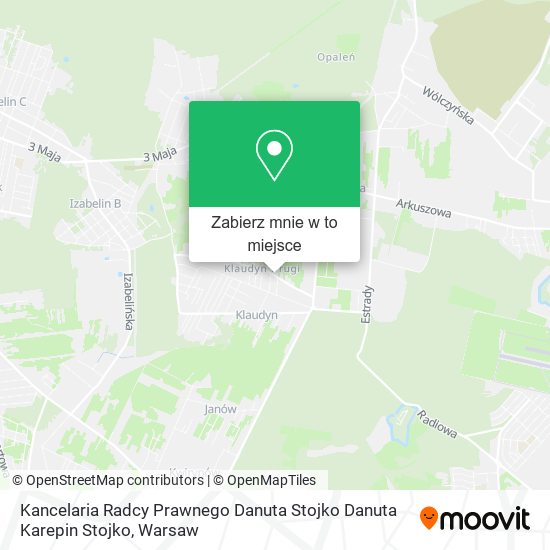 Mapa Kancelaria Radcy Prawnego Danuta Stojko Danuta Karepin Stojko