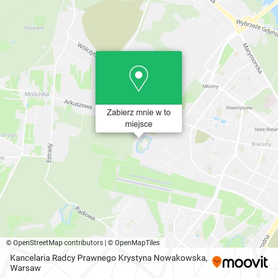 Mapa Kancelaria Radcy Prawnego Krystyna Nowakowska