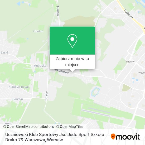 Mapa Uczniowski Klub Sportowy Jss Judo Sport Szkoła Drako 79 Warszawa