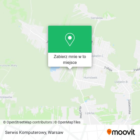 Mapa Serwis Komputerowy