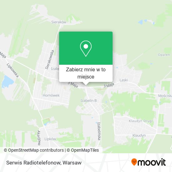 Mapa Serwis Radiotelefonow