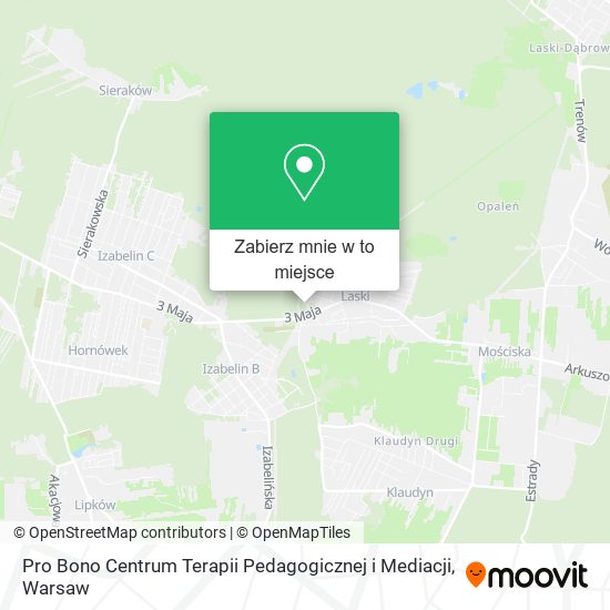 Mapa Pro Bono Centrum Terapii Pedagogicznej i Mediacji