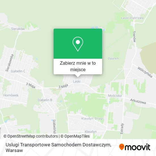 Mapa Uslugi Transportowe Samochodem Dostawczym