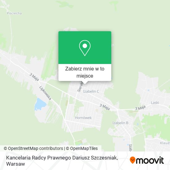 Mapa Kancelaria Radcy Prawnego Dariusz Szczesniak