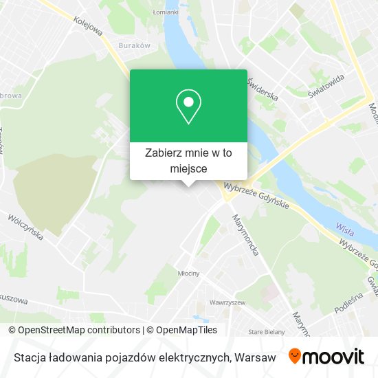 Mapa Stacja ładowania pojazdów elektrycznych