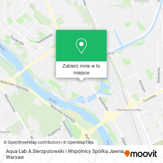 Mapa Aqua Lab A.Sierzputowski i Wspólnicy Spółka Jawna