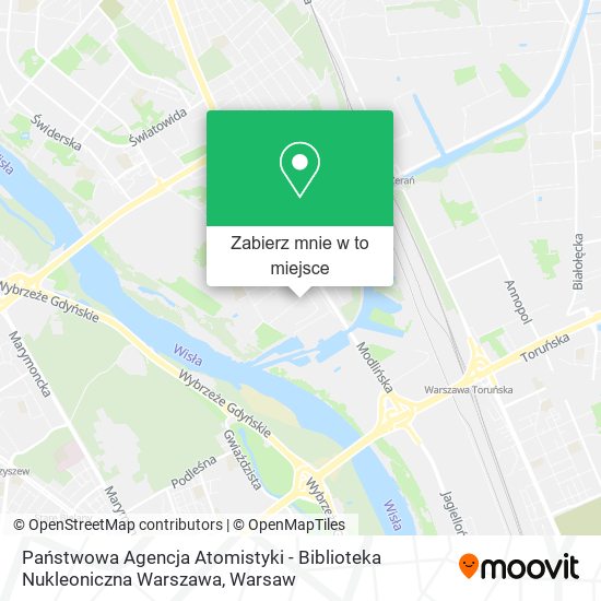 Mapa Państwowa Agencja Atomistyki - Biblioteka Nukleoniczna Warszawa