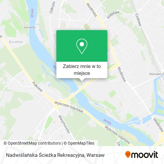 Mapa Nadwiślańska Ścieżka Rekreacyjna