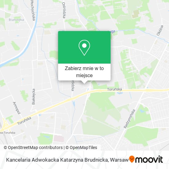 Mapa Kancelaria Adwokacka Katarzyna Brudnicka