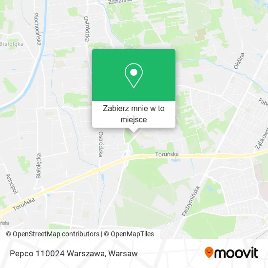 Mapa Pepco 110024 Warszawa