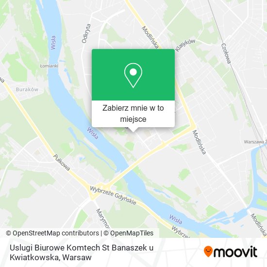 Mapa Uslugi Biurowe Komtech St Banaszek u Kwiatkowska