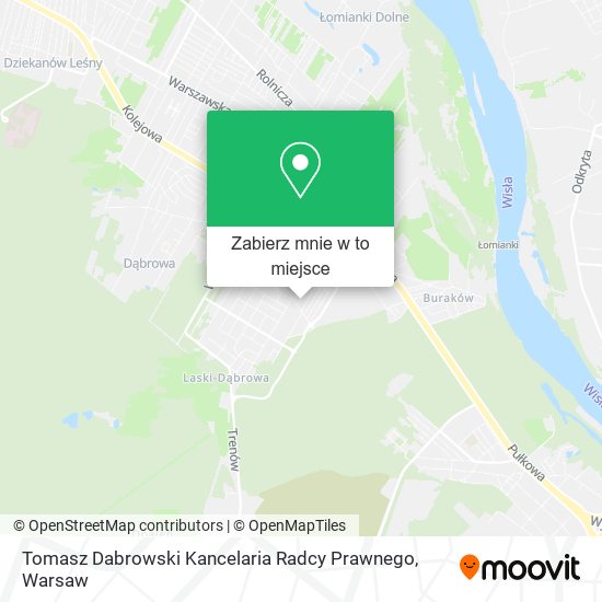 Mapa Tomasz Dabrowski Kancelaria Radcy Prawnego