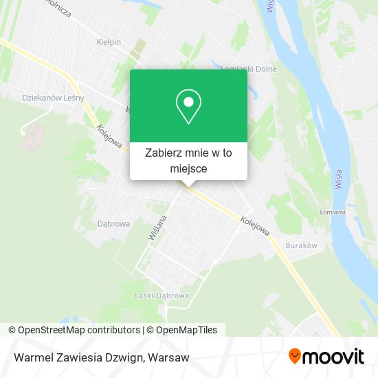 Mapa Warmel Zawiesia Dzwign