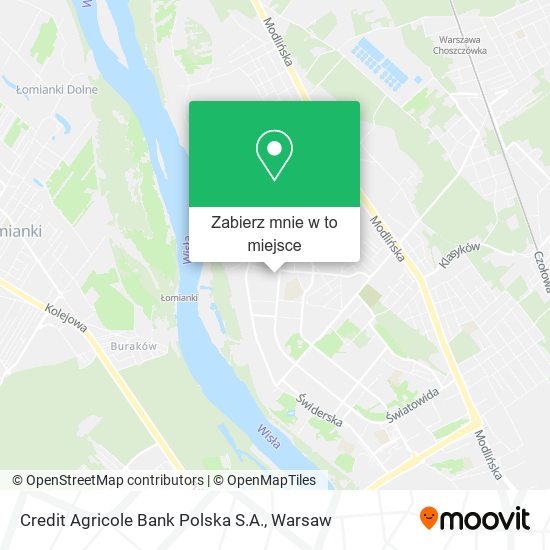 Mapa Credit Agricole Bank Polska S.A.