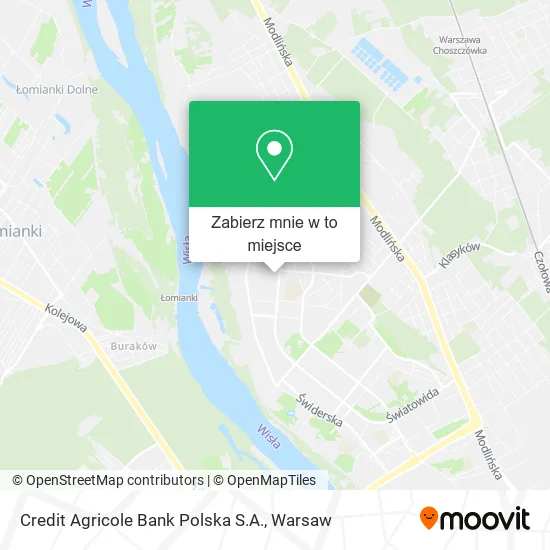 Mapa Credit Agricole Bank Polska S.A.