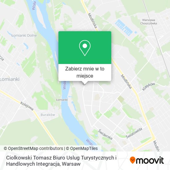 Mapa Ciolkowski Tomasz Biuro Uslug Turystycznych i Handlowych Integracja