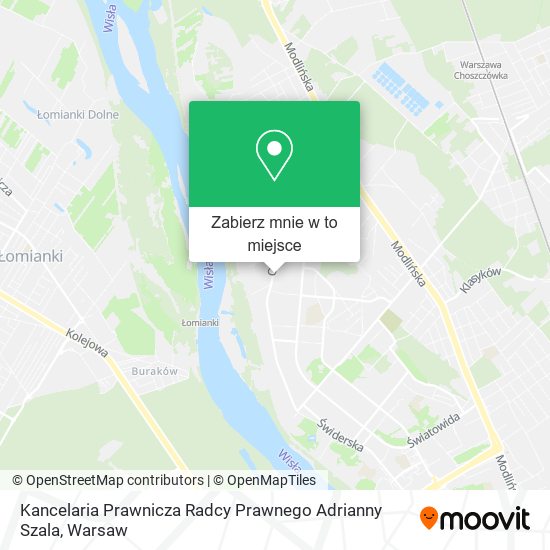 Mapa Kancelaria Prawnicza Radcy Prawnego Adrianny Szala