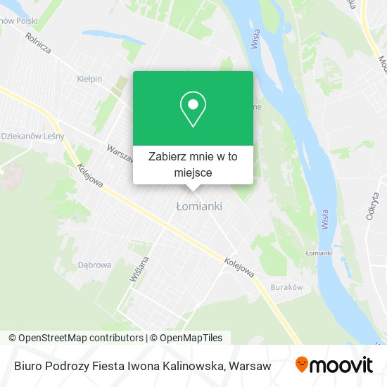 Mapa Biuro Podrozy Fiesta Iwona Kalinowska