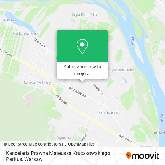 Mapa Kancelaria Prawna Mateusza Kruczkowskiego Peritus