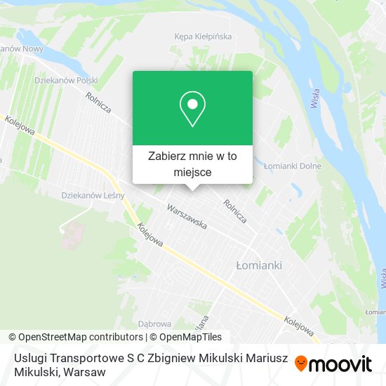 Mapa Uslugi Transportowe S C Zbigniew Mikulski Mariusz Mikulski