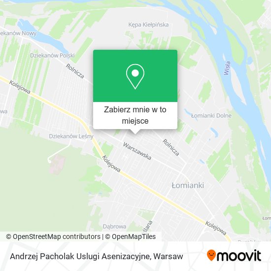 Mapa Andrzej Pacholak Uslugi Asenizacyjne