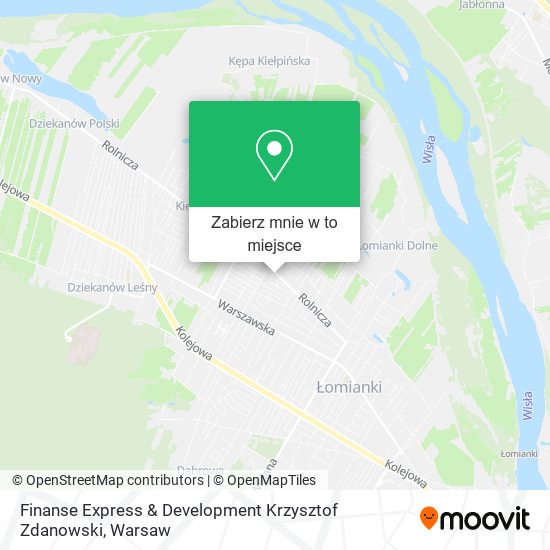 Mapa Finanse Express & Development Krzysztof Zdanowski