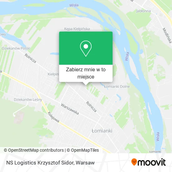 Mapa NS Logistics Krzysztof Sidor