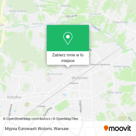 Mapa Myjnia Eurowash Wolomi