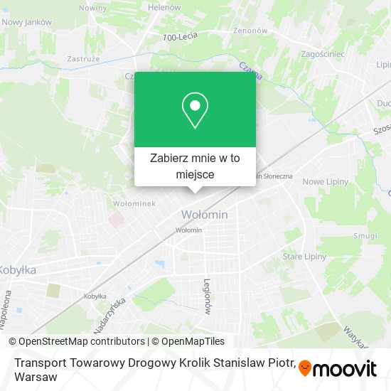 Mapa Transport Towarowy Drogowy Krolik Stanislaw Piotr