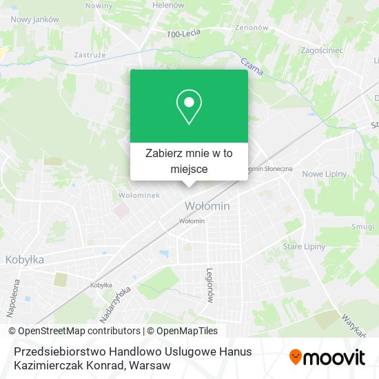 Mapa Przedsiebiorstwo Handlowo Uslugowe Hanus Kazimierczak Konrad