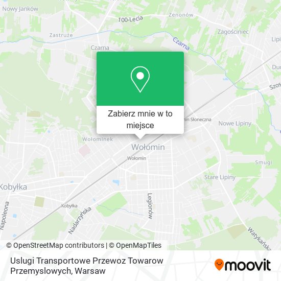 Mapa Uslugi Transportowe Przewoz Towarow Przemyslowych