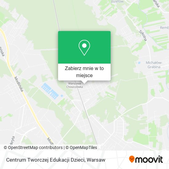 Mapa Centrum Tworczej Edukacji Dzieci