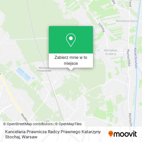 Mapa Kancelaria Prawnicza Radcy Prawnego Katarzyny Stochaj