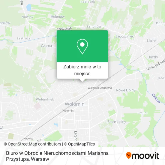 Mapa Biuro w Obrocie Nieruchomosciami Marianna Przystupa