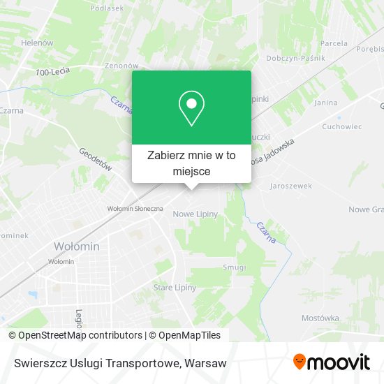 Mapa Swierszcz Uslugi Transportowe