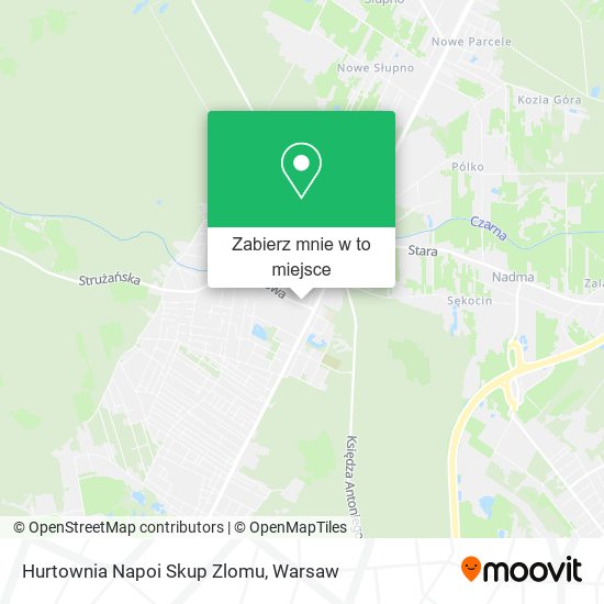 Mapa Hurtownia Napoi Skup Zlomu