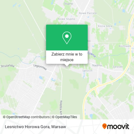 Mapa Lesnictwo Horowa Gora