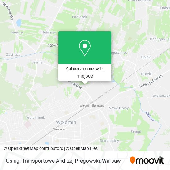 Mapa Uslugi Transportowe Andrzej Pregowski