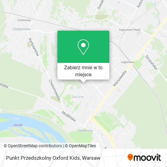 Mapa Punkt Przedszkolny Oxford Kids