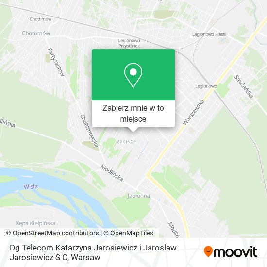 Mapa Dg Telecom Katarzyna Jarosiewicz i Jaroslaw Jarosiewicz S C