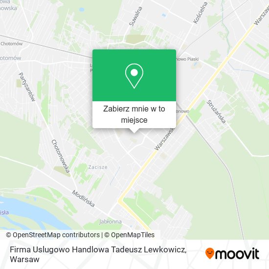 Mapa Firma Uslugowo Handlowa Tadeusz Lewkowicz