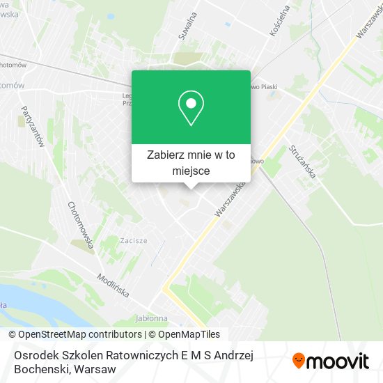 Mapa Osrodek Szkolen Ratowniczych E M S Andrzej Bochenski