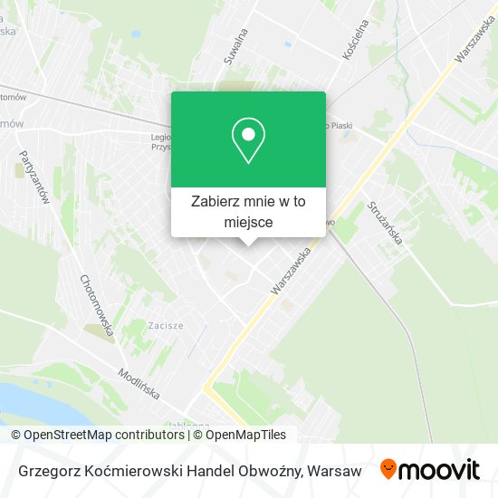 Mapa Grzegorz Koćmierowski Handel Obwoźny