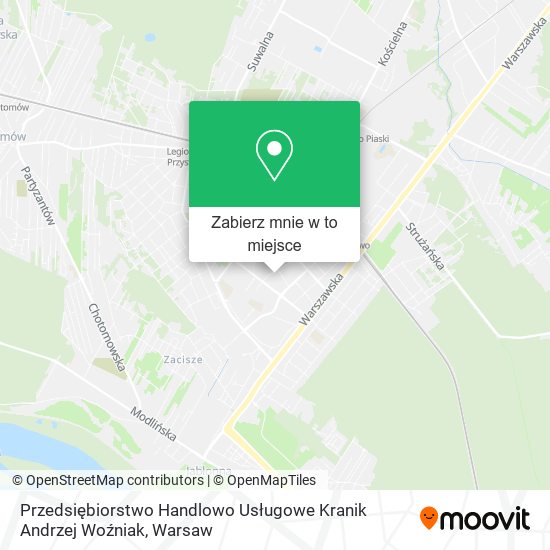 Mapa Przedsiębiorstwo Handlowo Usługowe Kranik Andrzej Woźniak