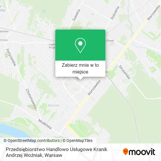 Mapa Przedsiębiorstwo Handlowo Usługowe Kranik Andrzej Woźniak